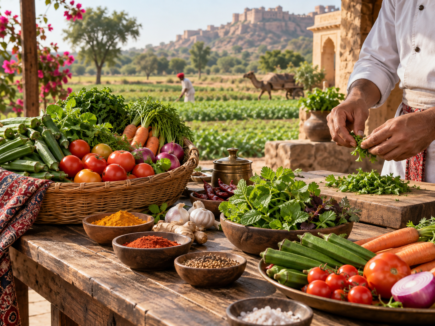 Farm fresh vegetables sourced from Rajasthan farmers