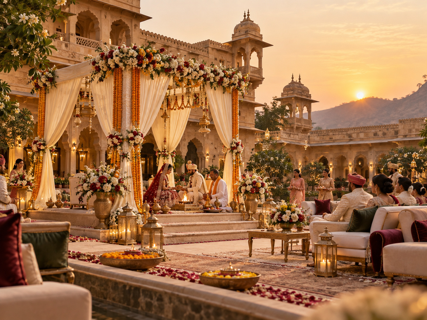 Luxury wedding celebration planned by Shubhaarambh in Rajasthan